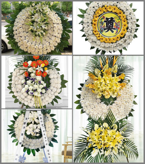江西赣州石城县小松镇丹溪村花圈速递